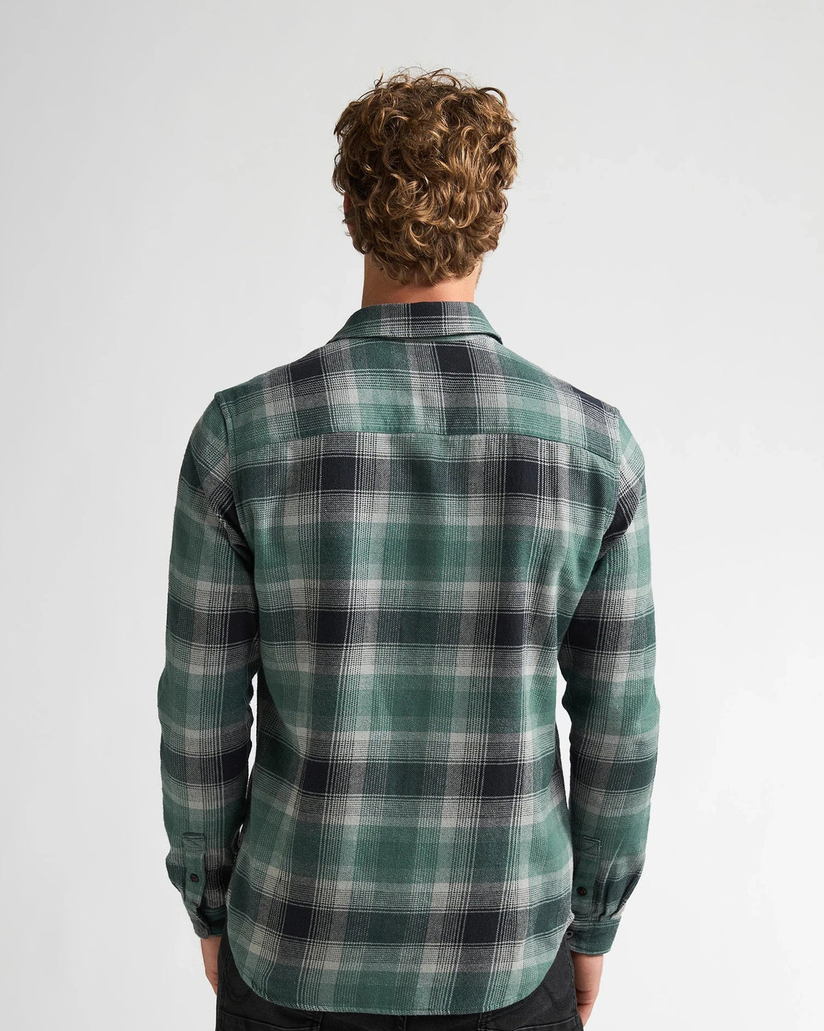 Men Shirt Long Sleeve Check teal green | Bildmaterial bereitgestellt von SHOES.PLEASE.