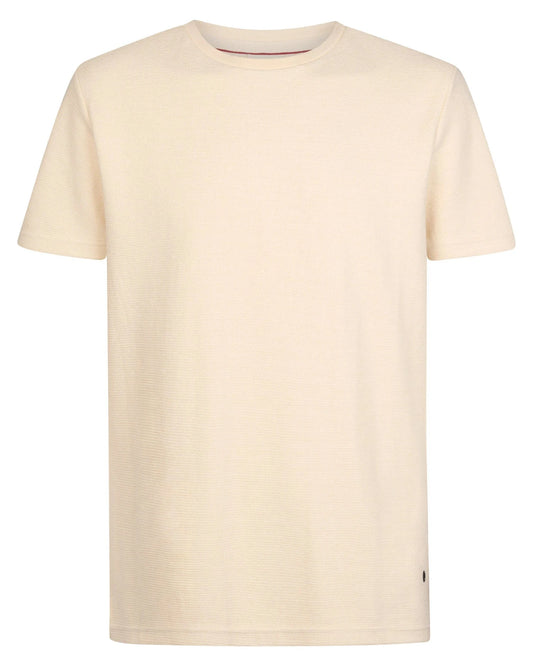 Men T-Shirt SS stone white
