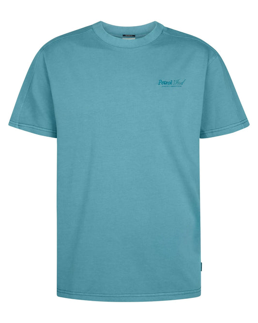 Men T-Shirt SS iron blue