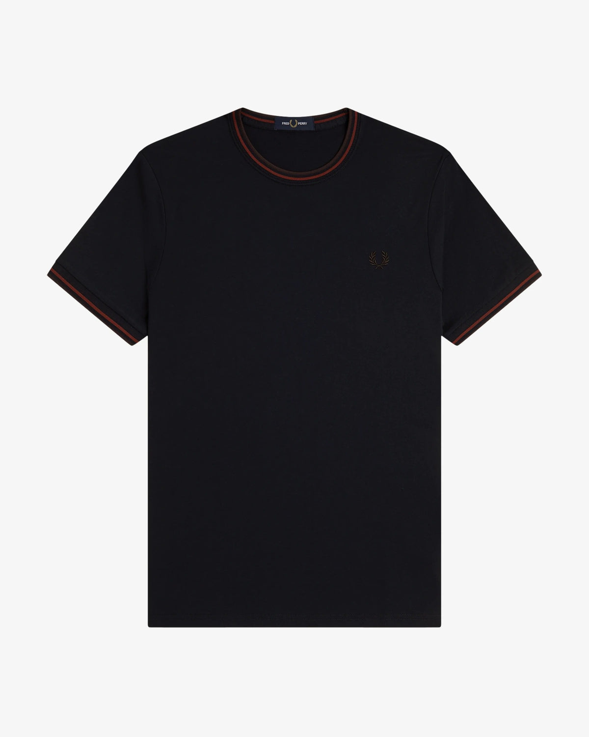 TWIN TIPPED T-SHIRT nvy/brndy/rchbrn | Bildmaterial bereitgestellt von SHOES.PLEASE.