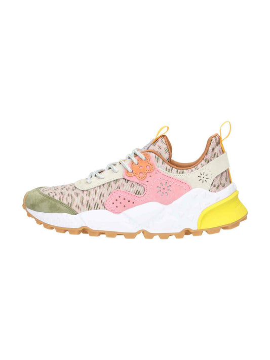 Kotetsu Woman Suede/Nylon Leo Print green/beige/cipria