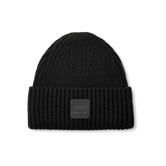 M CHUNKY RIB BEANIE blk