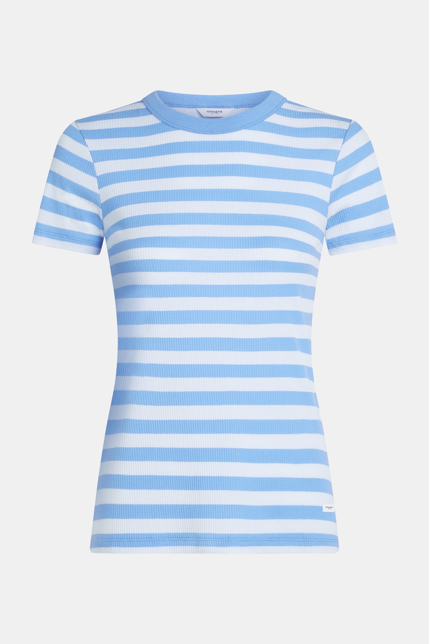 T-shirt stripe air blue/azure | Bildmaterial bereitgestellt von SHOES.PLEASE.
