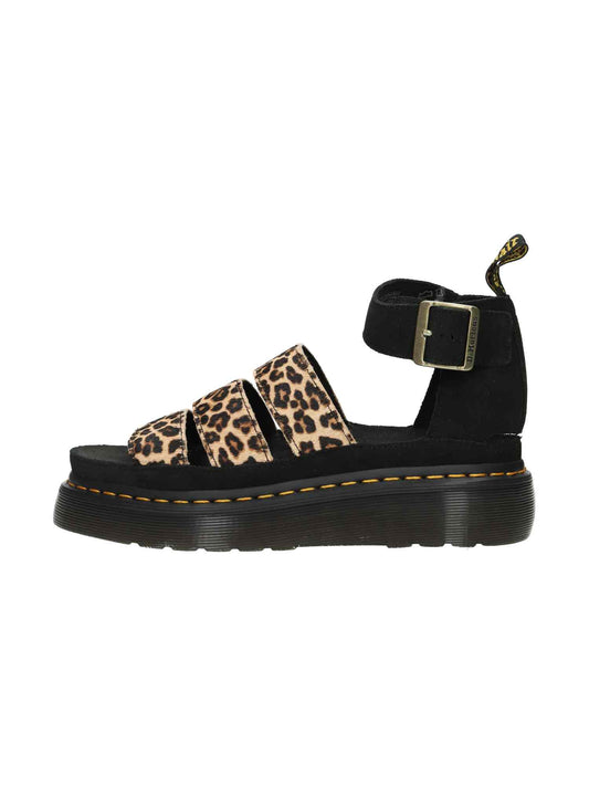 Clarissa Ii Quad Light Tan+Black Mini Leopard Spot Hair On+Eh Suede