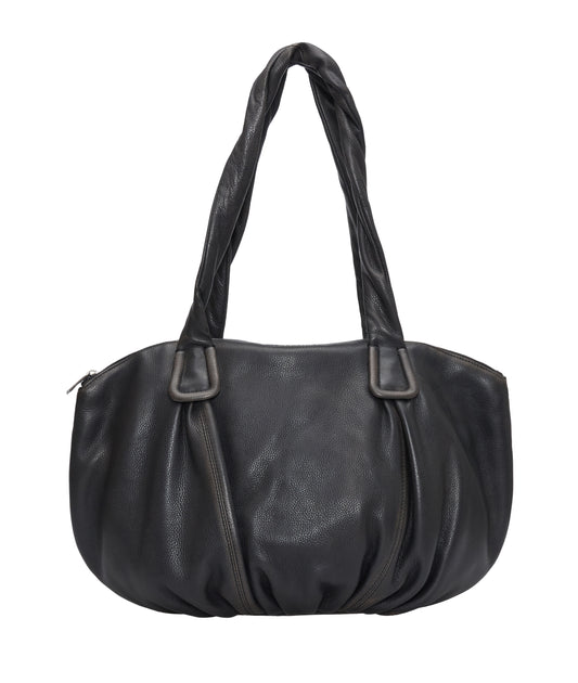 LUCY M VINTAGE PEBBLE black
