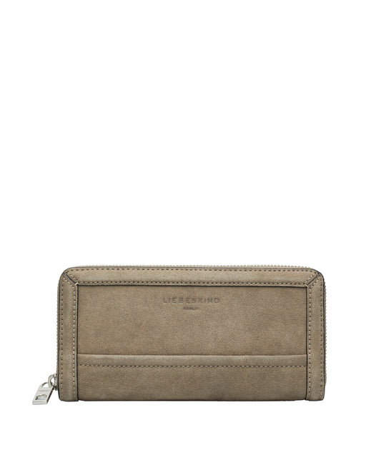 DELIA WALLET L REC SUEDE neutral grey