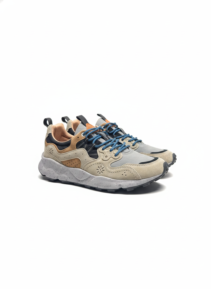Yamano 3 Man Suede/Nylon dark beige grey black | Bildmaterial bereitgestellt von SHOES.PLEASE.