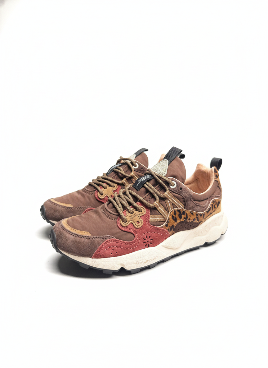 Yamano 3 Uni Suede/Pony Hair/Nylon brown bordeaux | Bildmaterial bereitgestellt von SHOES.PLEASE.