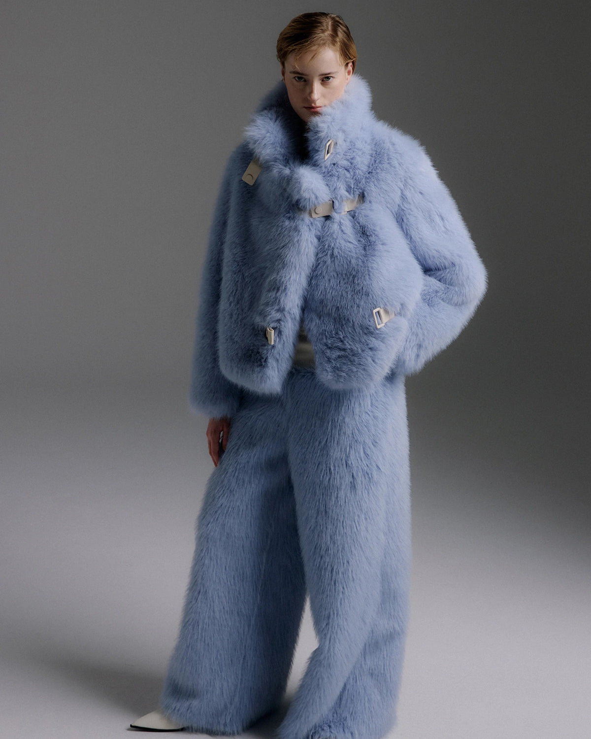 Roy Toggle Long Hair Jacket ice blue | Bildmaterial bereitgestellt von SHOES.PLEASE.