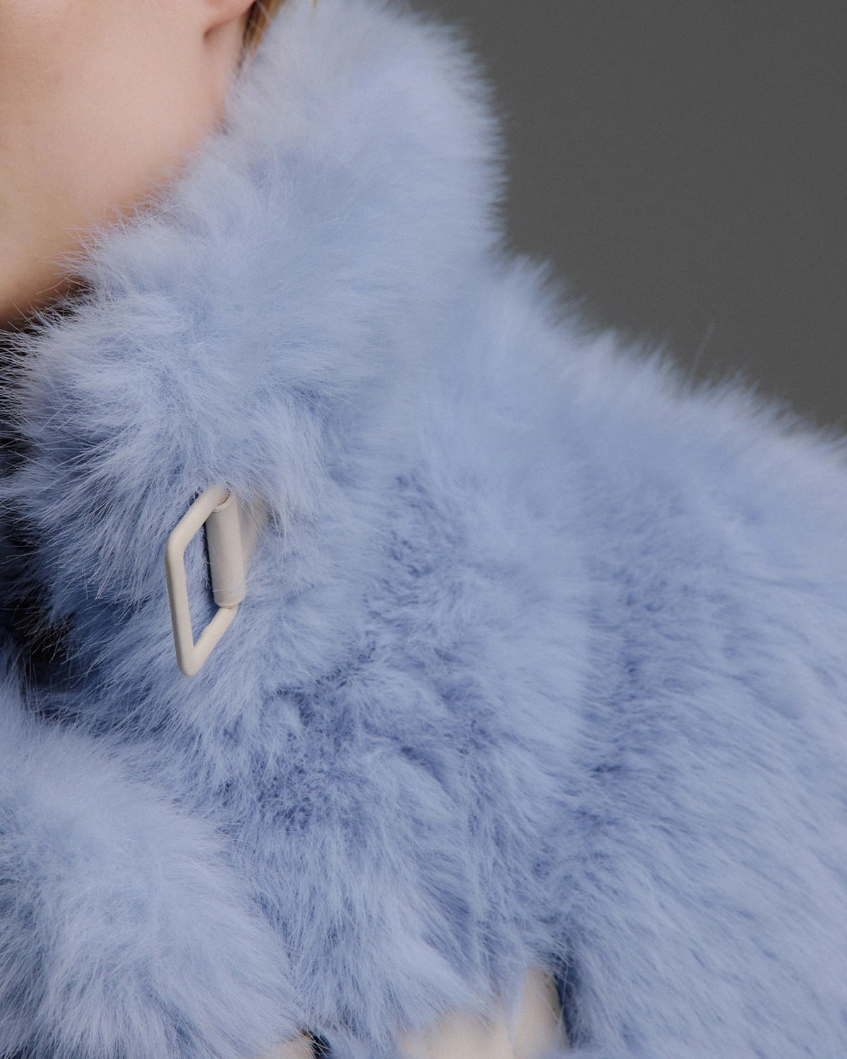 Roy Toggle Long Hair Jacket ice blue | Bildmaterial bereitgestellt von SHOES.PLEASE.