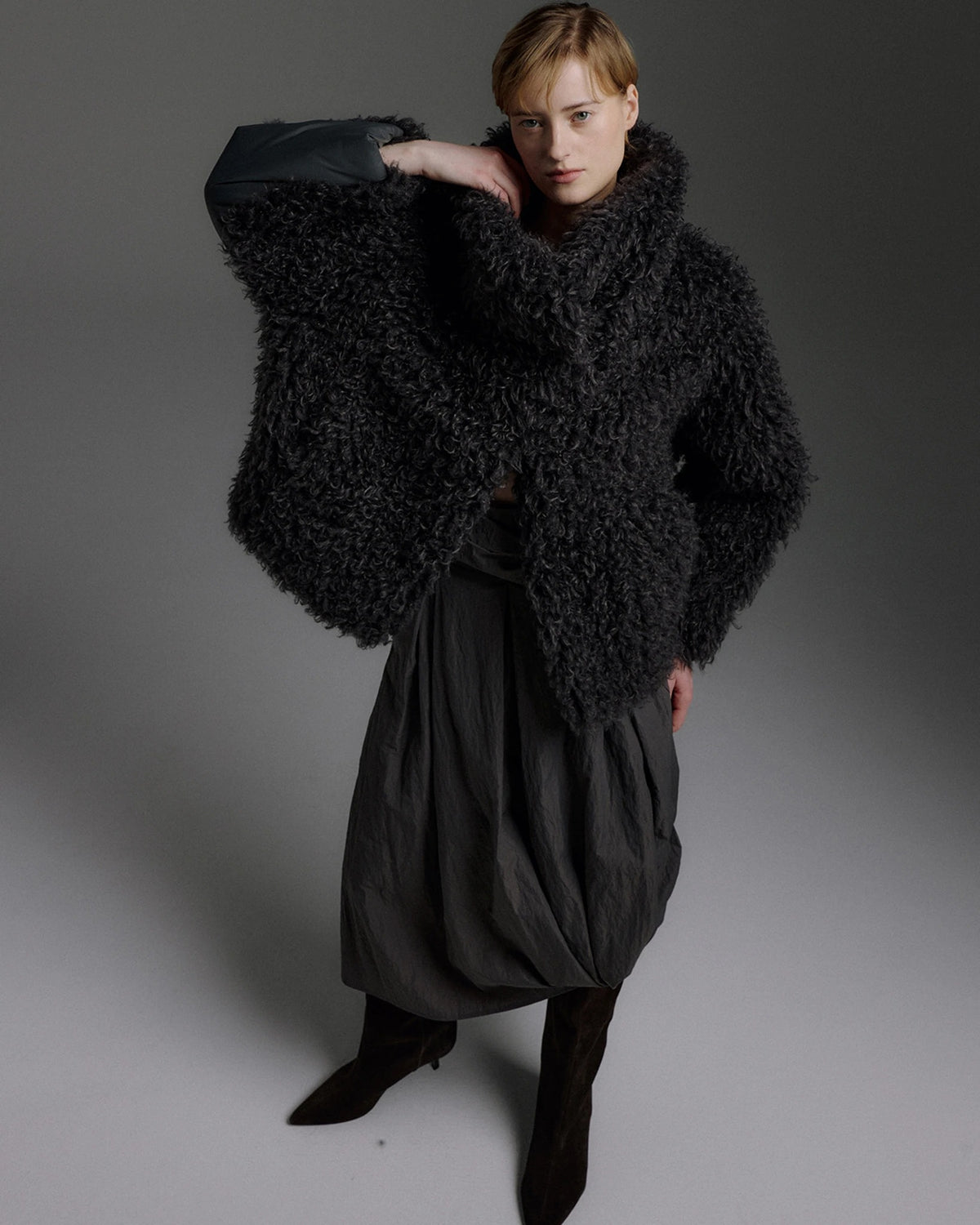 Ona Woven Mix Jacket ash | Bildmaterial bereitgestellt von SHOES.PLEASE.