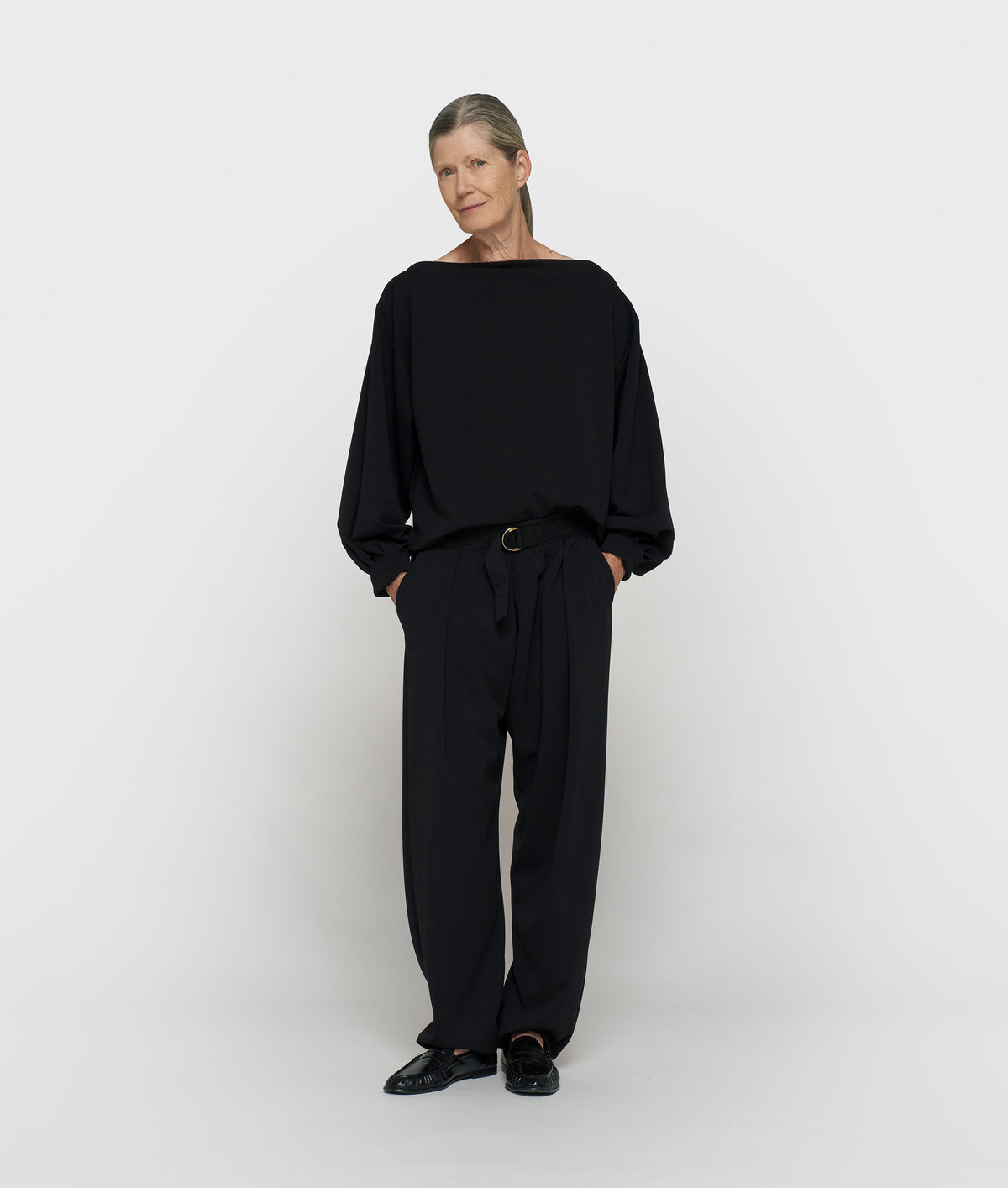 10DAYS Bluse Damen boatneck crepe schwarz | Bildmaterial bereitgestellt von SHOES.PLEASE.