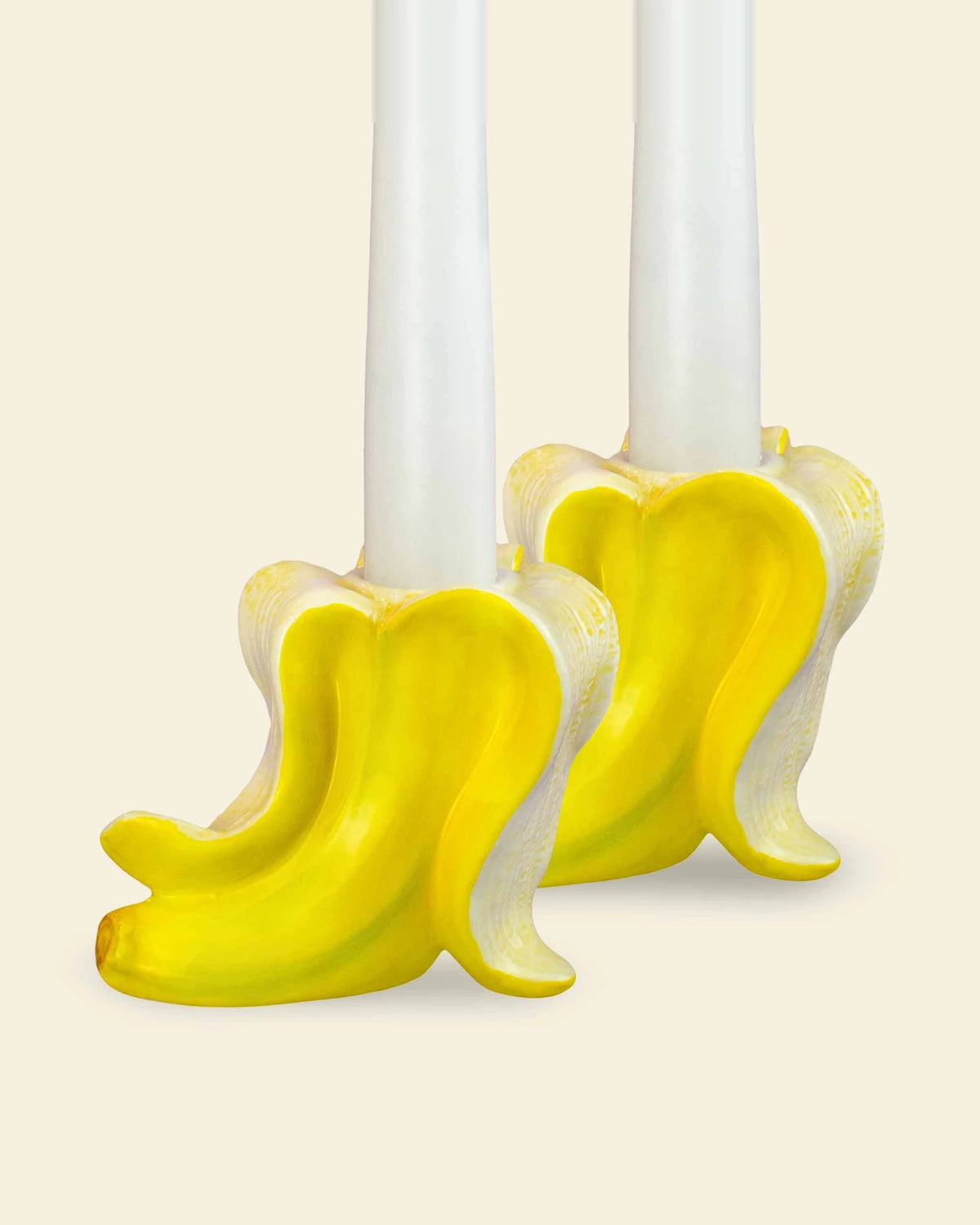 DONKEY Kerzenhalter-Set Banana Romance gelb | Bildmaterial bereitgestellt von SHOES.PLEASE.