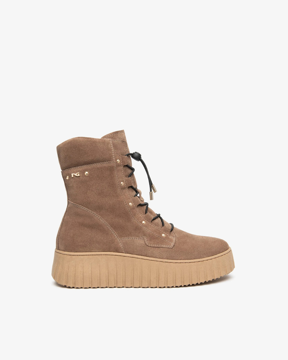 NERO GIARDINI Stiefeletten Damen I618124D Velour braun | Bildmaterial bereitgestellt von SHOES.PLEASE.