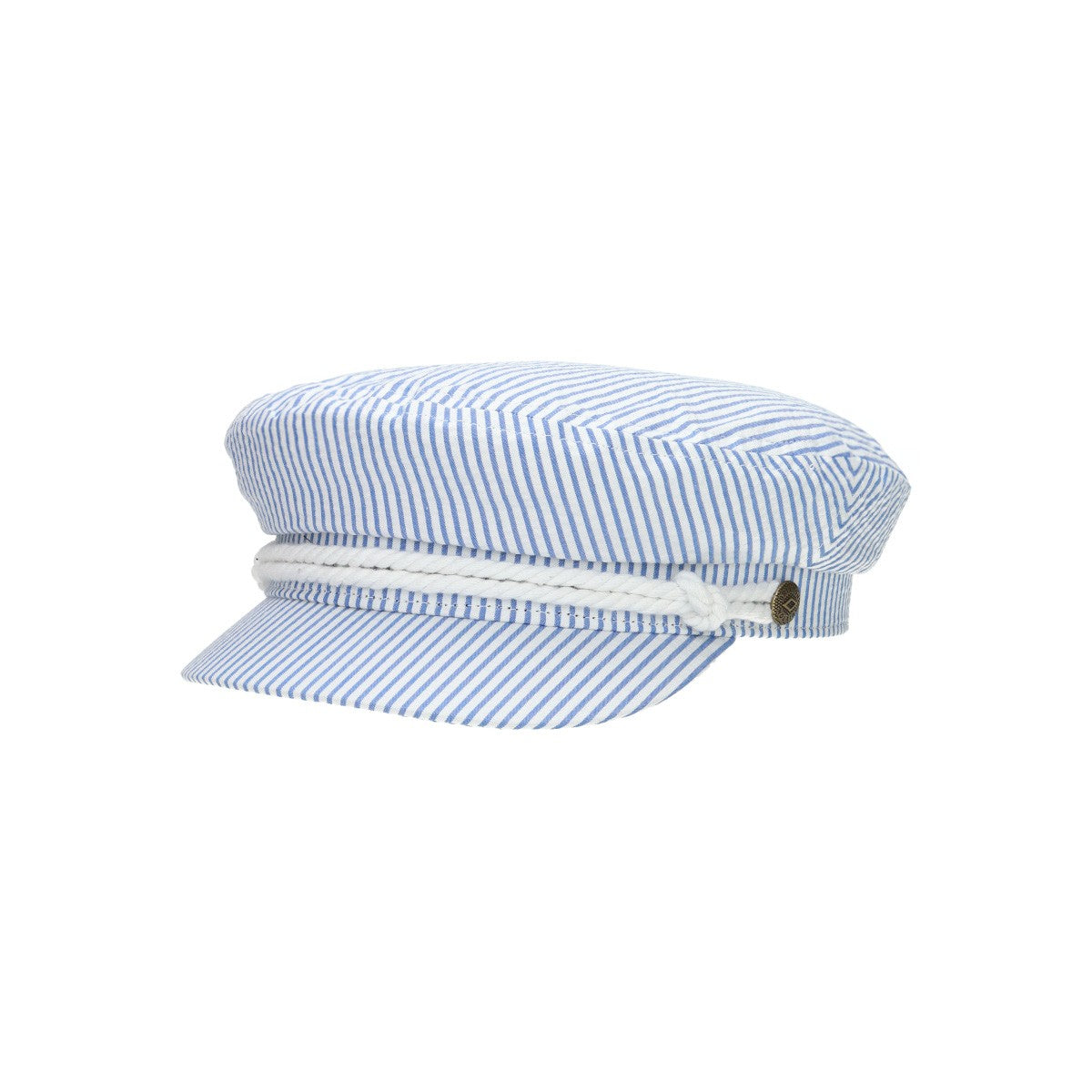FIDDLER CAP off white blue seersucker | Bildmaterial bereitgestellt von SHOES.PLEASE.
