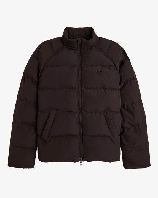 RAGLAN SLEEVE PADDED JACKET rich brown