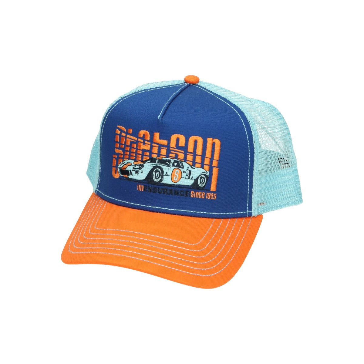 Trucker Cap Endurance orange blau | Bildmaterial bereitgestellt von SHOES.PLEASE.