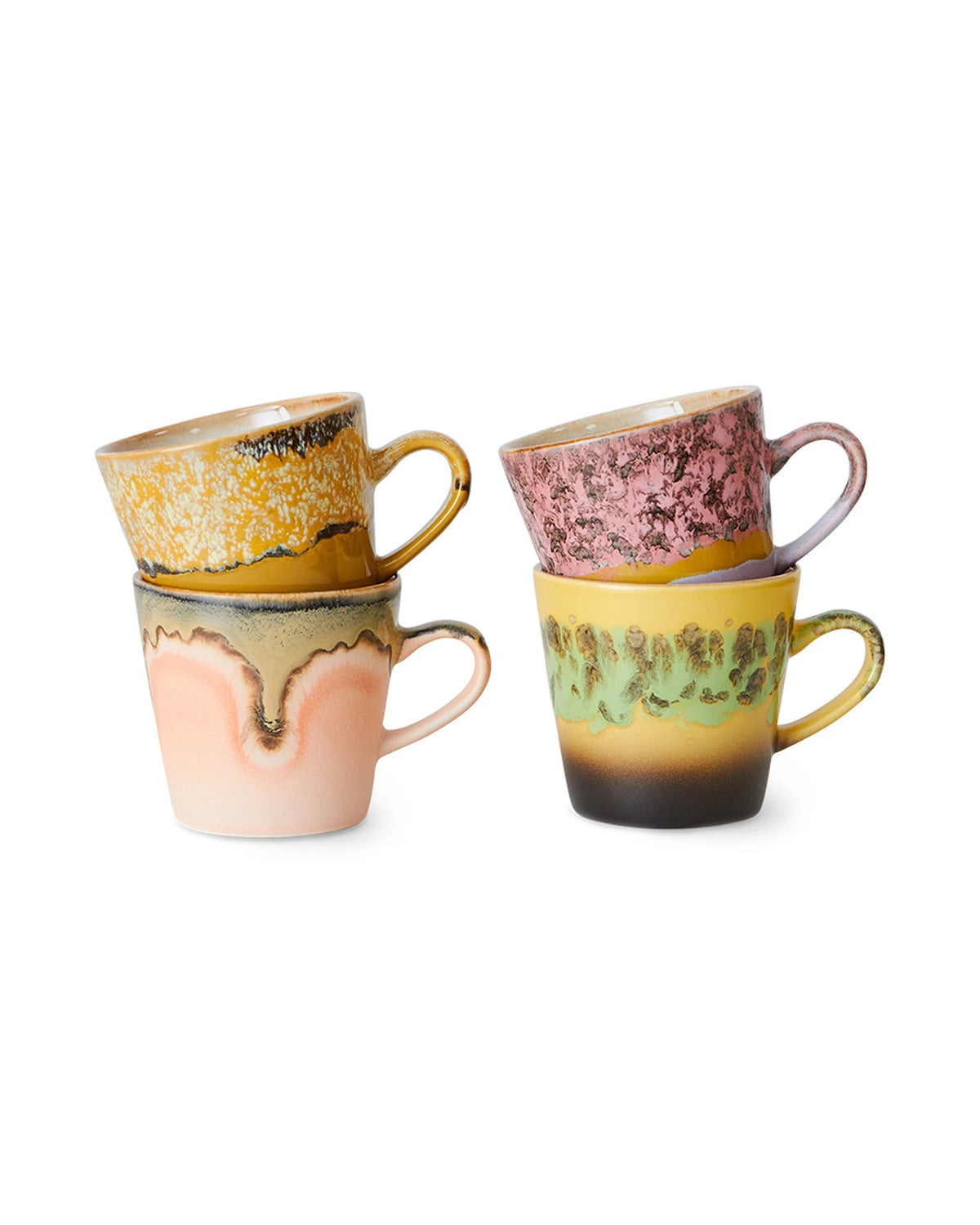 70s ceramics americano mugs radiant (set of 4) | Bildmaterial bereitgestellt von SHOES.PLEASE.