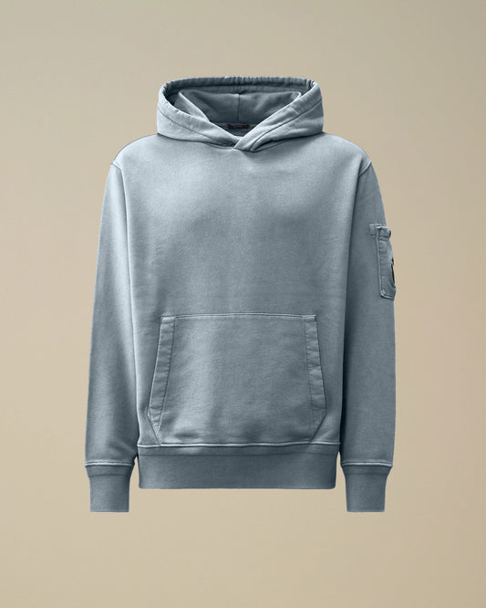 Cotton Diagonal Fleece Sweatshirt stormy