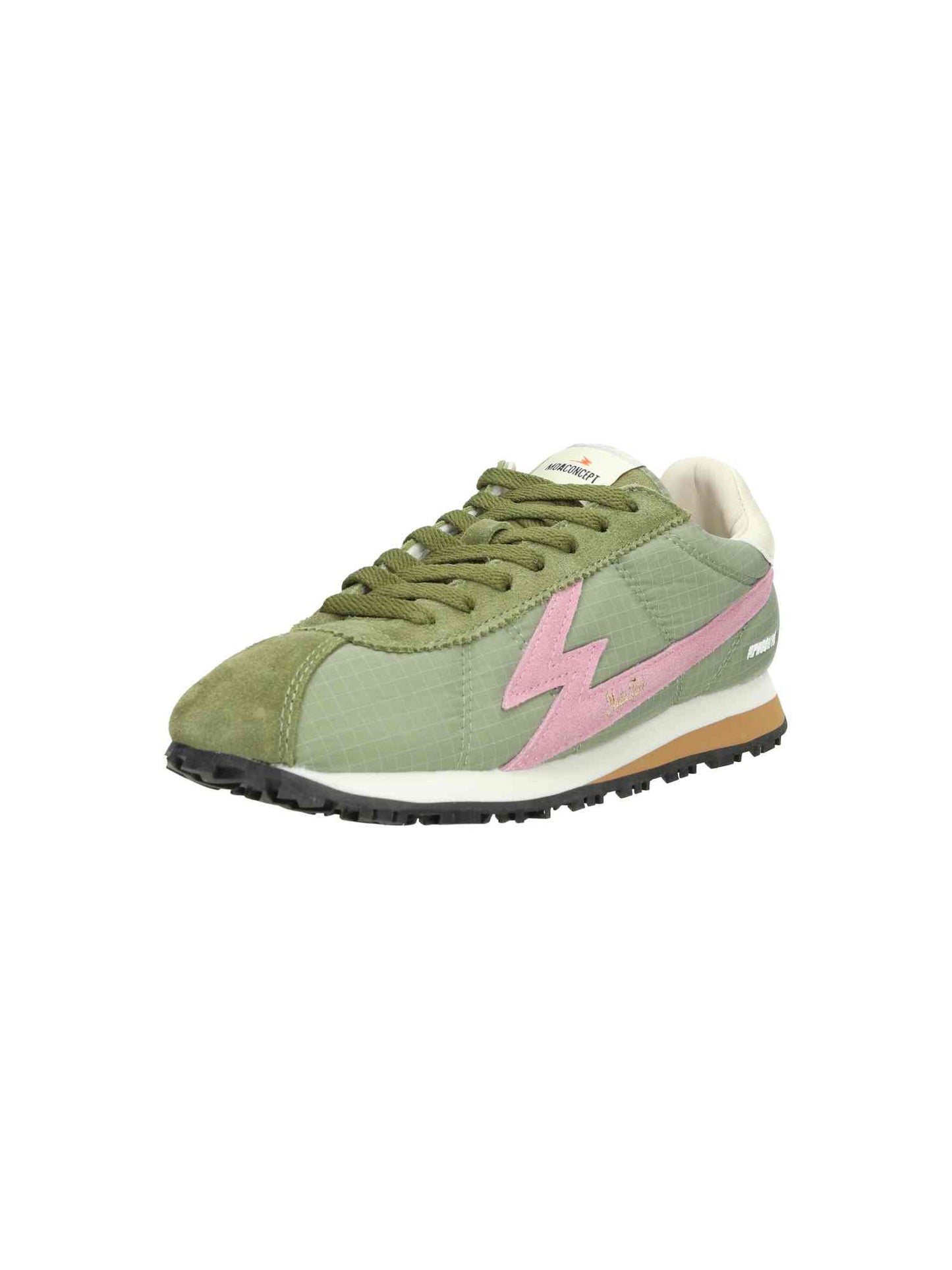 W Powder Pink Logo And Details khaki green | Bildmaterial bereitgestellt von SHOES.PLEASE.