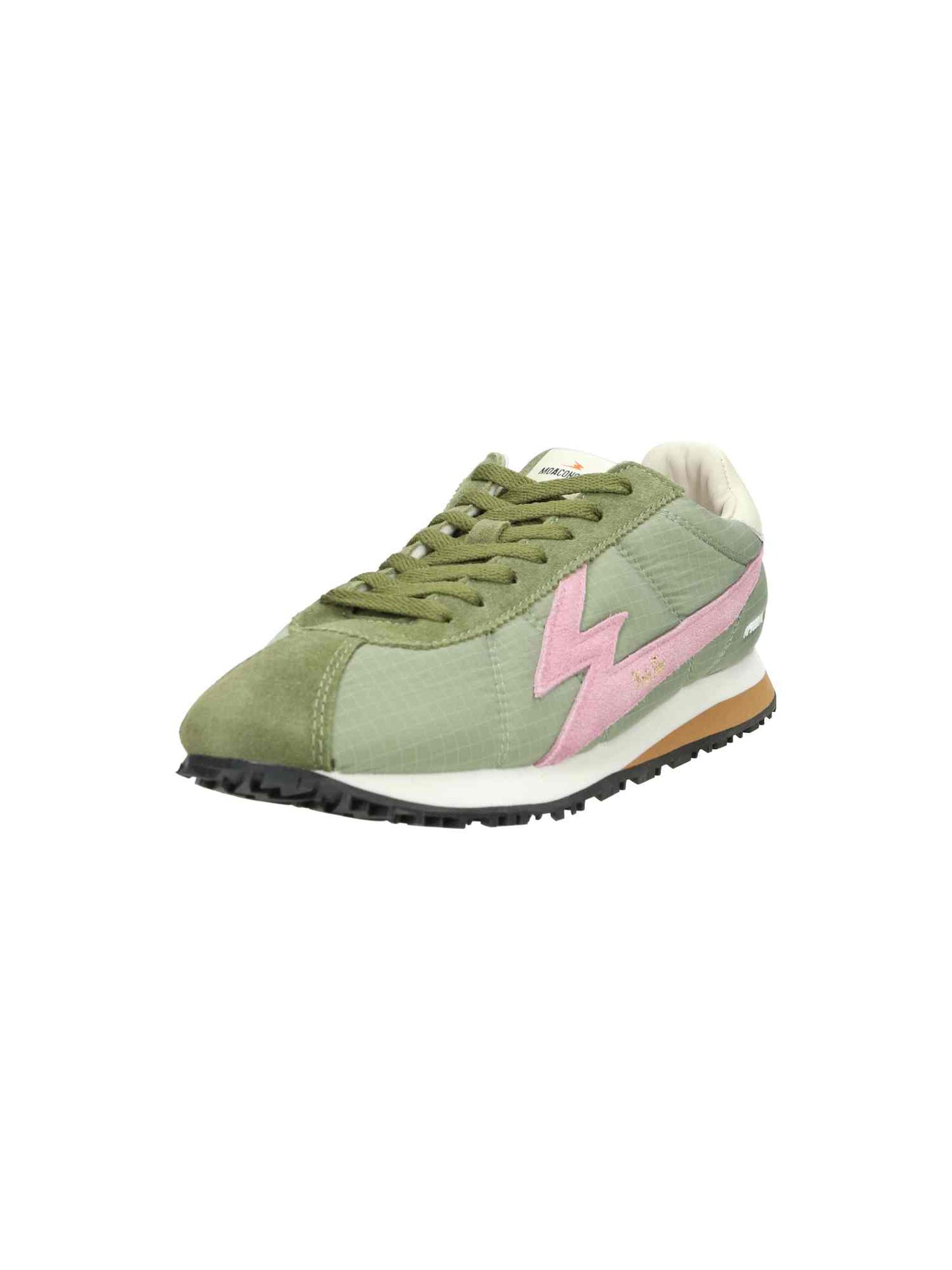 M Powder Pink Logo And Details khaki green | Bildmaterial bereitgestellt von SHOES.PLEASE.