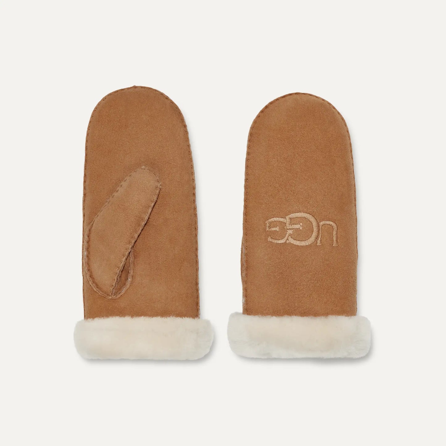 W Sheepskin Embroider Mitten chestnut | Bildmaterial bereitgestellt von SHOES.PLEASE.