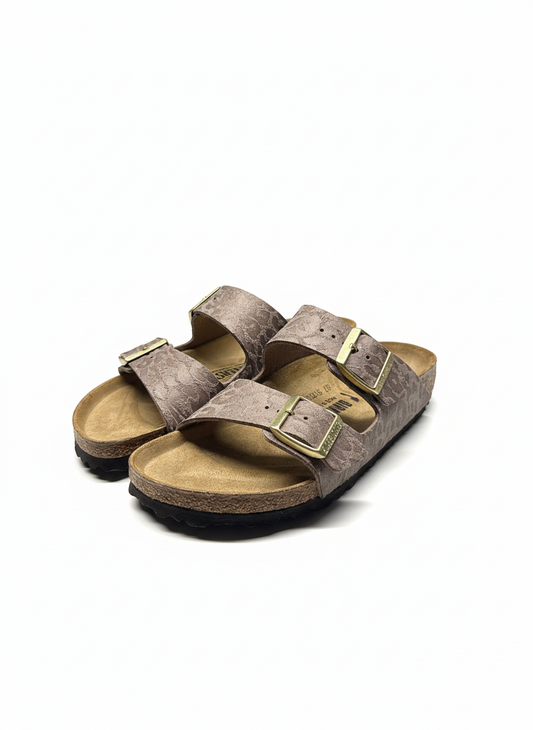 Arizona Synthetics Women Narrow syn leo grey taupe