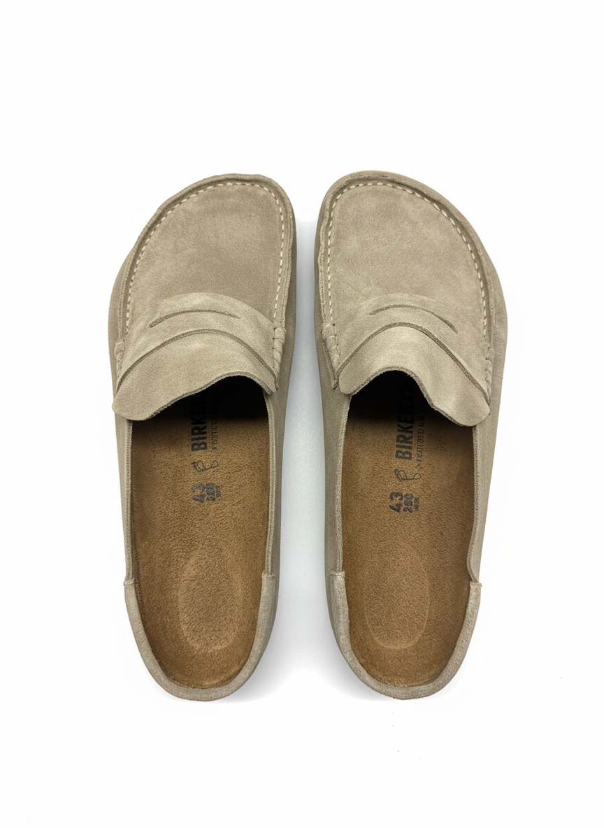 Naples Wrapped Suede Leather Unisex Regular taupe | Bildmaterial bereitgestellt von SHOES.PLEASE.