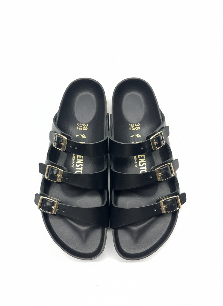 Florida  Fresh Leather Women Narrow black new dressy leather | Bildmaterial bereitgestellt von SHOES.PLEASE.