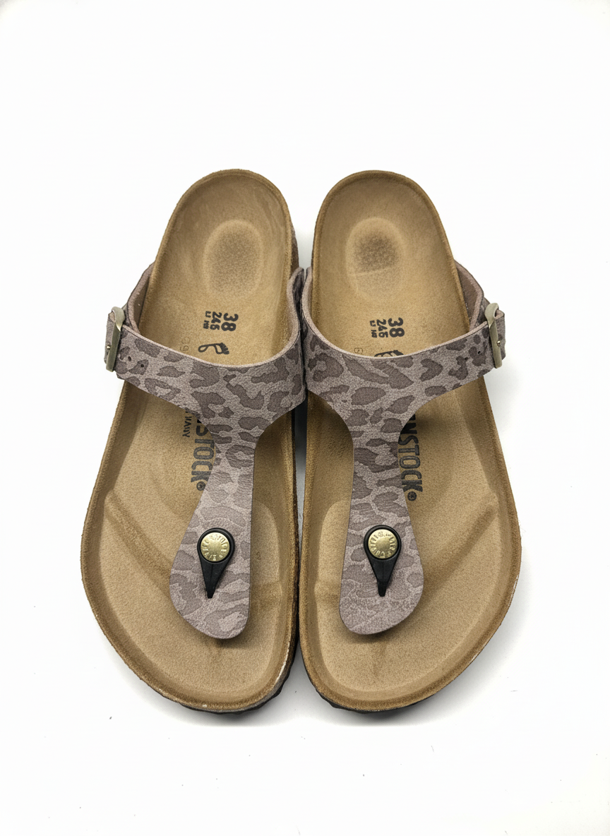 Gizeh Synthetics Women Regular syn leo grey taupe | Bildmaterial bereitgestellt von SHOES.PLEASE.