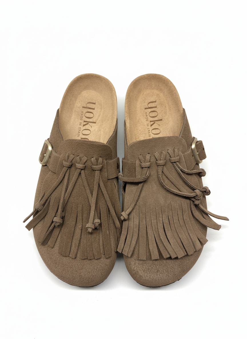 ZUECO-260 Zueco plano SERRAJE lodo | Bildmaterial bereitgestellt von SHOES.PLEASE.