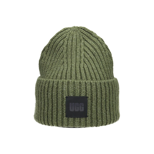 W ChWnky Rib Beanie bWrnt olive