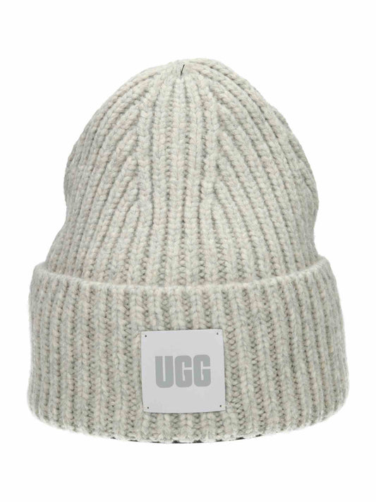 W Chunky Rib Beanie light grey