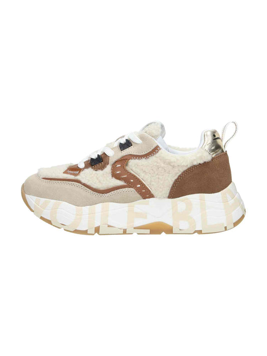 Club105. Suede/Teddy ice white cognac