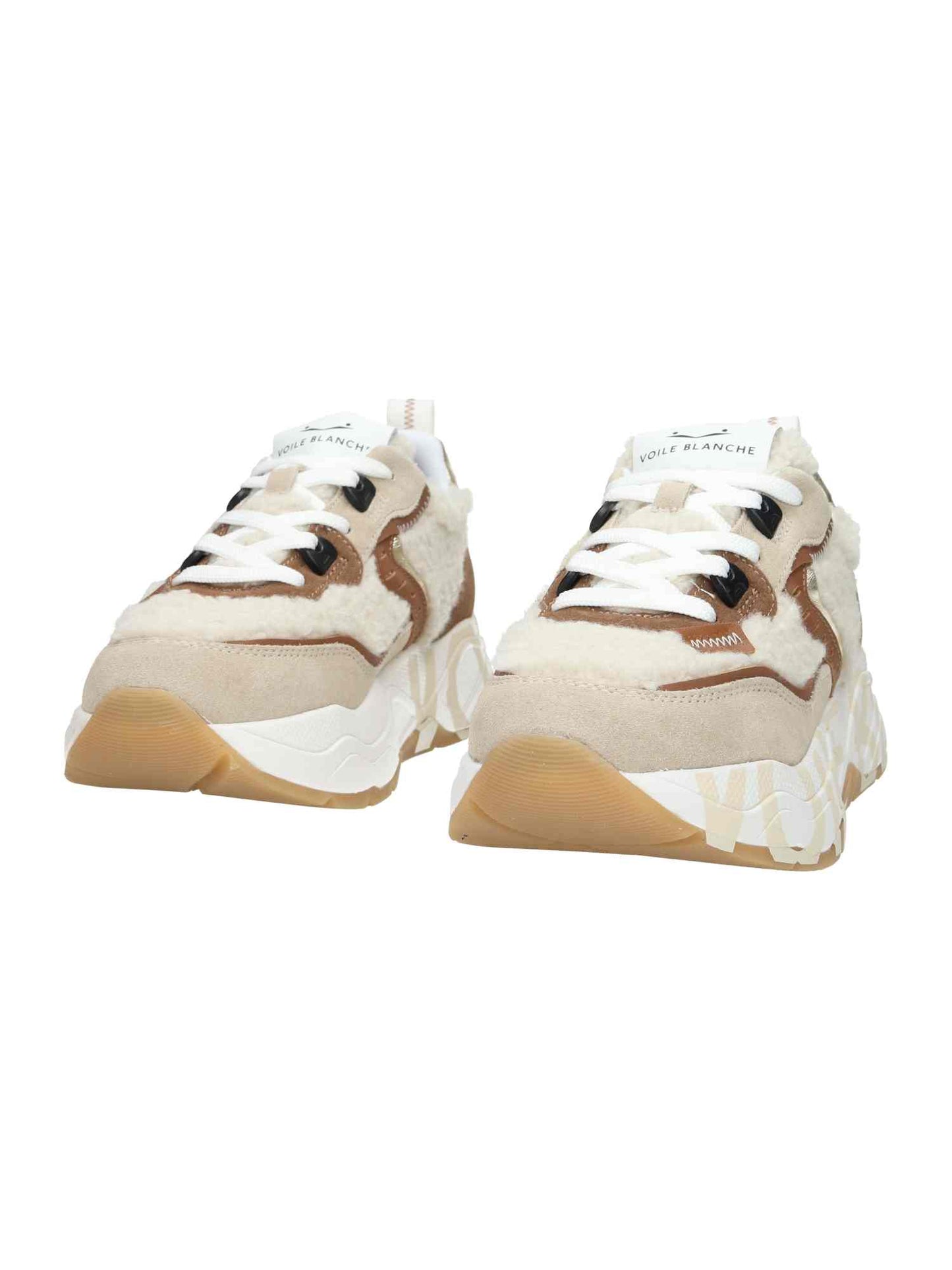 Club105. Suede/Teddy ice white cognac | Bildmaterial bereitgestellt von SHOES.PLEASE.
