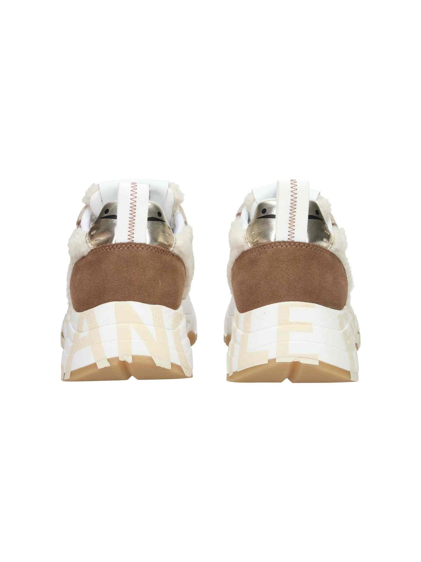 Club105. Suede/Teddy ice white cognac | Bildmaterial bereitgestellt von SHOES.PLEASE.