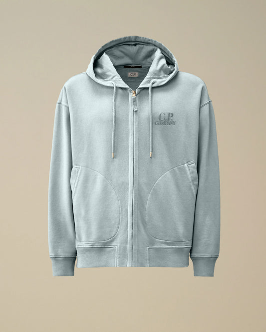 SWEATSHIRTS - HOODED OPEN misty blue