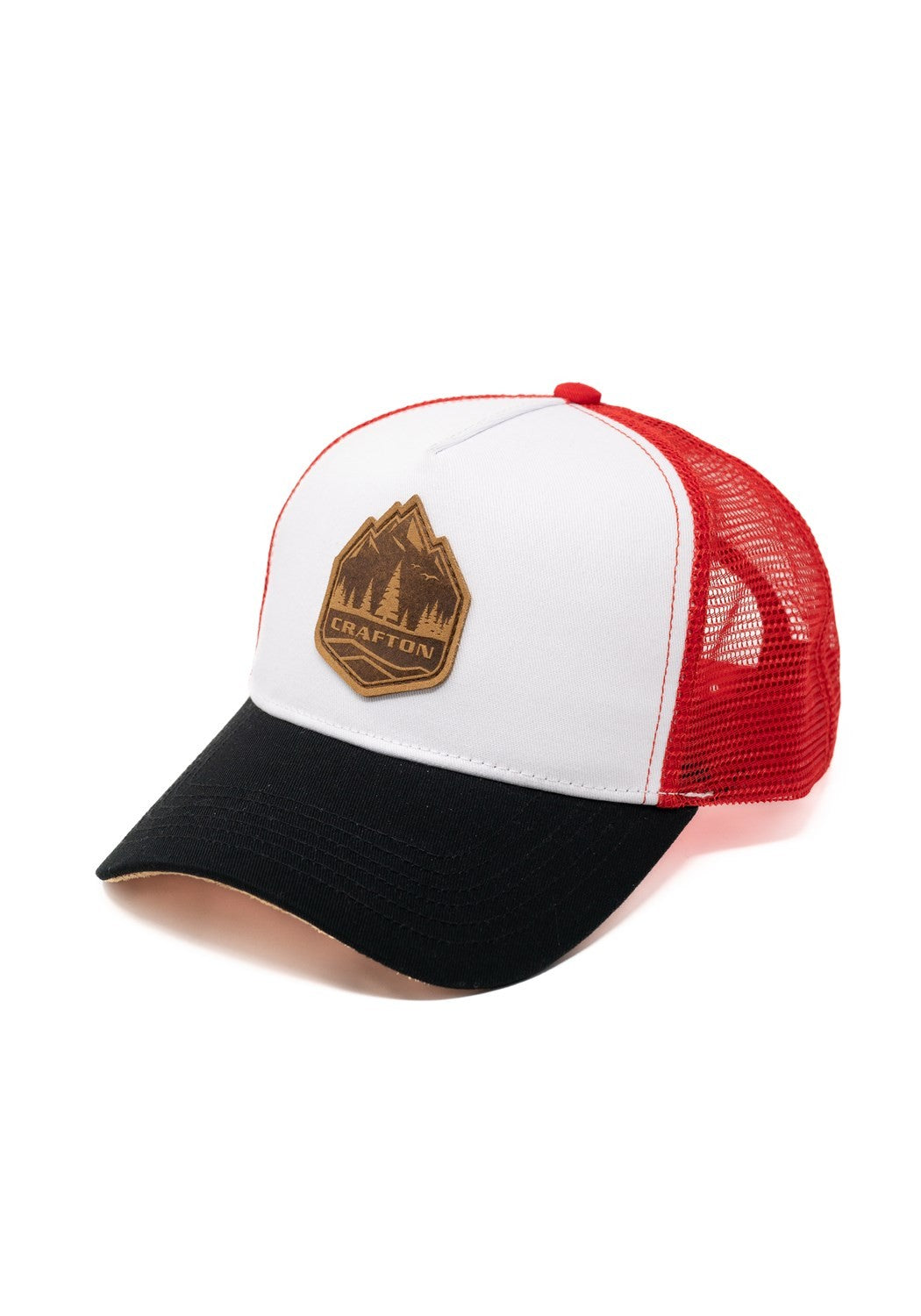 CRBIG MOUNTAIN Trucker Cap blk wht rd | Bildmaterial bereitgestellt von SHOES.PLEASE.