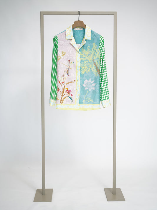 Bluse green blossom multi green blossom multi