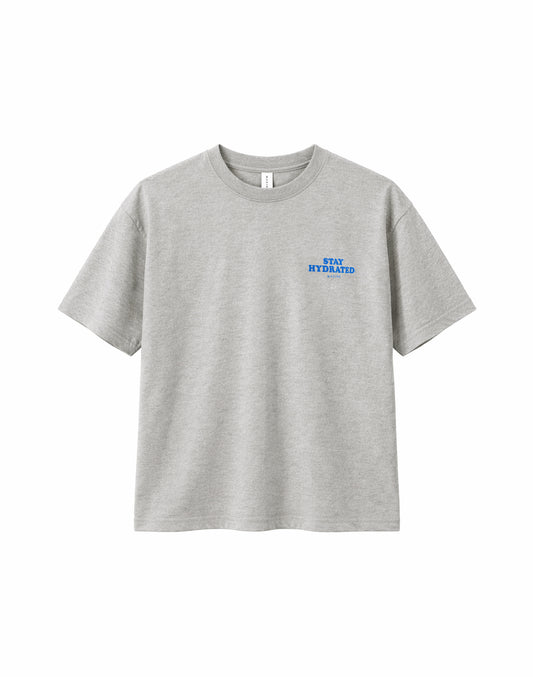 Back Print Theme T-Shirt lt grey mel./chill