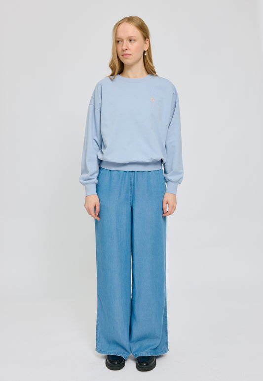 Back Print Sweatshirt cloud blue/lily