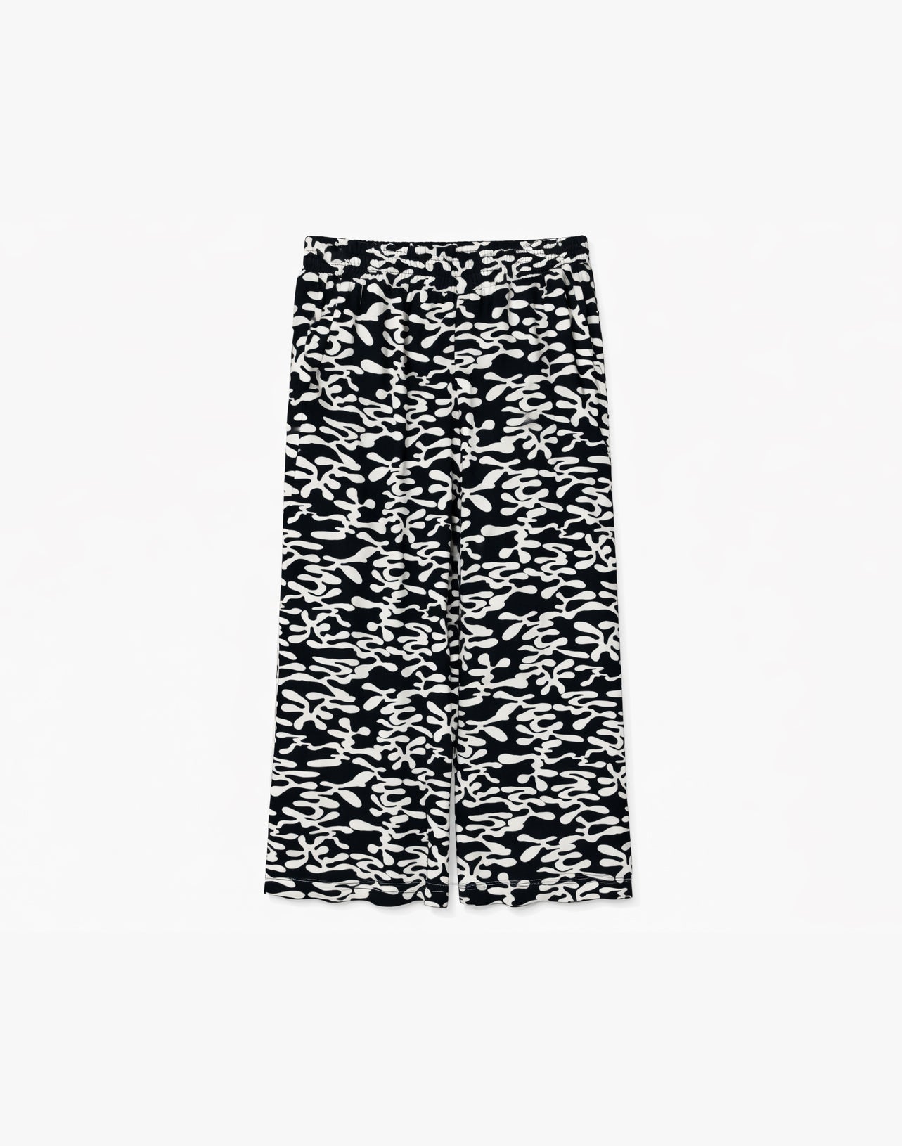 Printed Wide Leg Viscose Pants black/printed | Bildmaterial bereitgestellt von SHOES.PLEASE.
