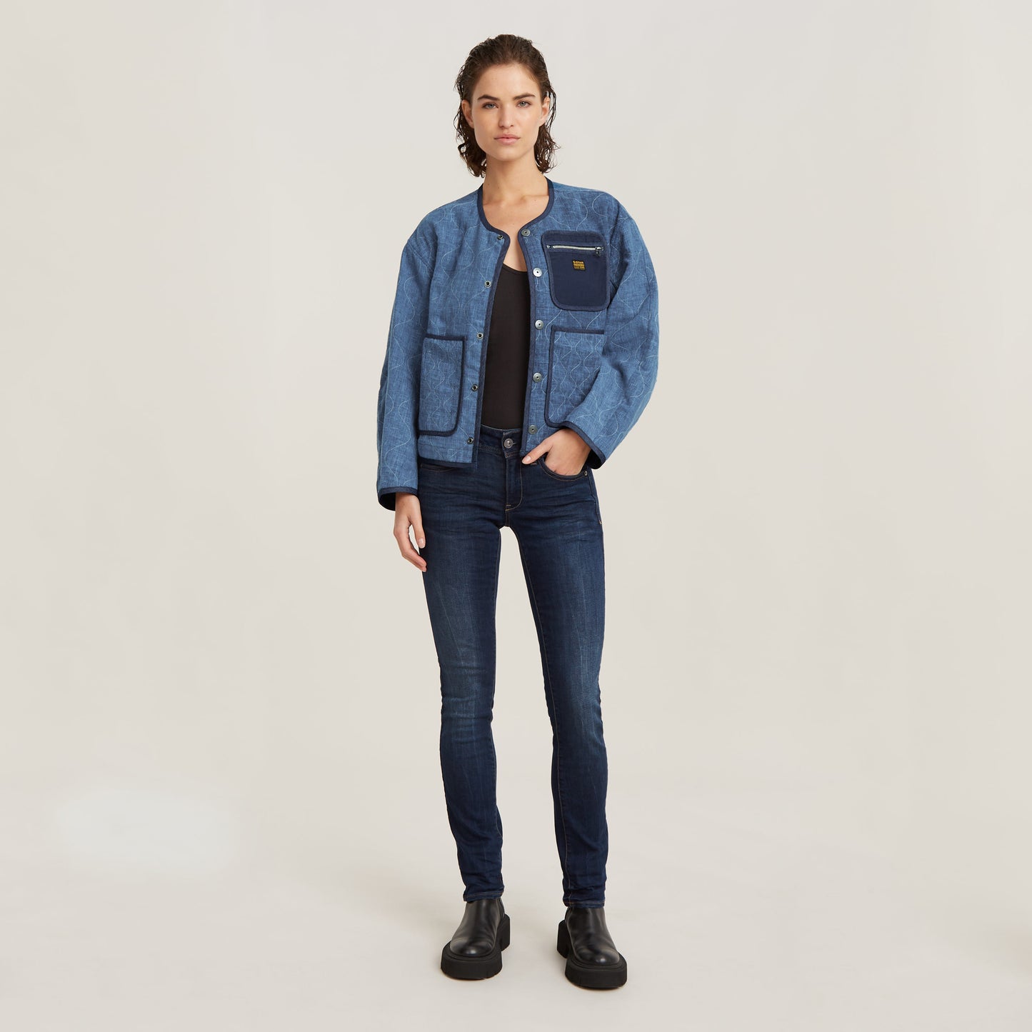 Midge Saddle Mid Straight Wmn Dk Aged | Bildmaterial bereitgestellt von SHOES.PLEASE.