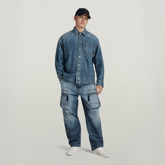 Multi Pocket Cargo Relaxed faded denali blue