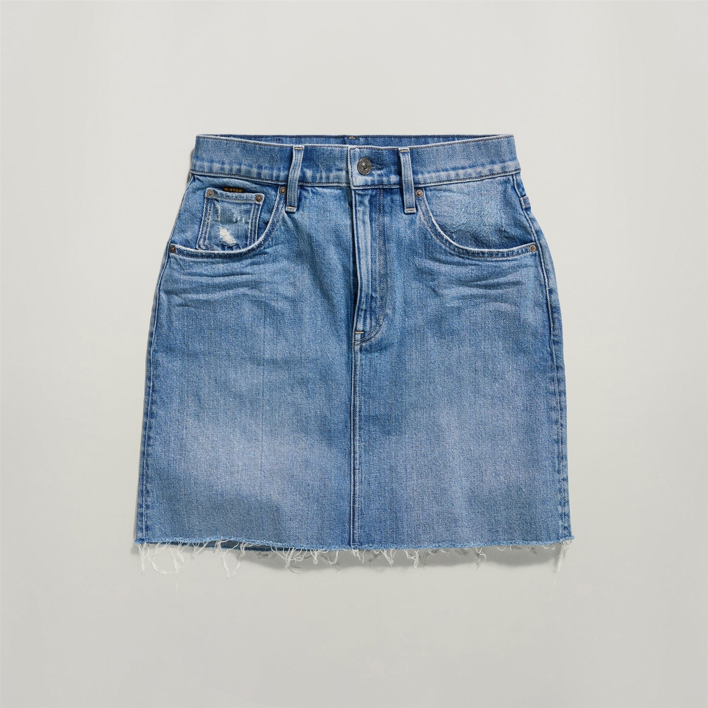 Viktoria Short Skirt Raw Edge wmn blue | Bildmaterial bereitgestellt von SHOES.PLEASE.