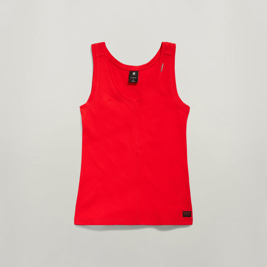 Front Seam Tank Top R T Wmn dk scarlet