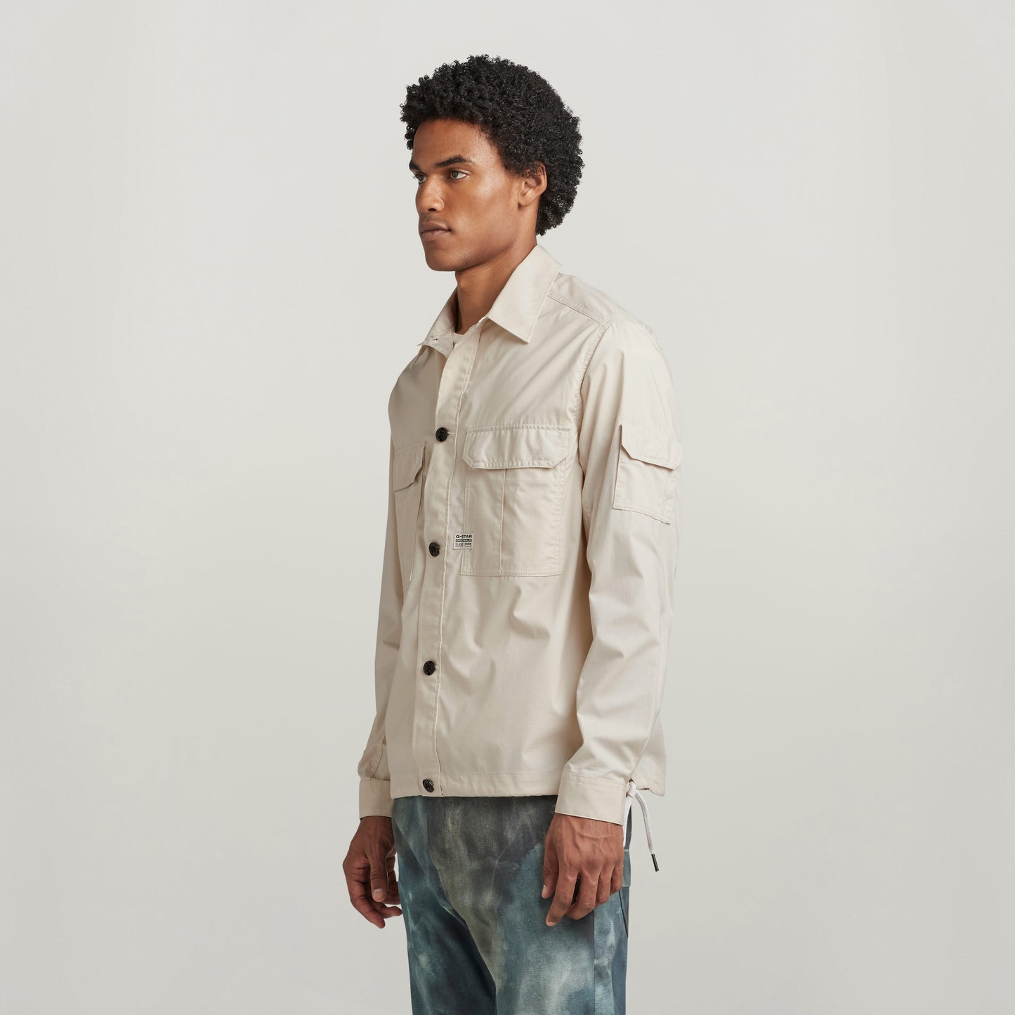 2 Pocket Relaxed Shirt L/S whitebait | Bildmaterial bereitgestellt von SHOES.PLEASE.