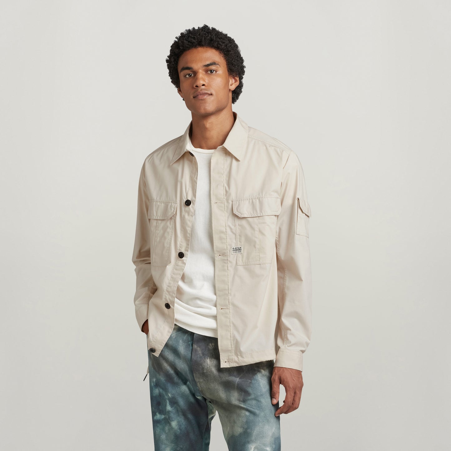 2 Pocket Relaxed Shirt L/S whitebait | Bildmaterial bereitgestellt von SHOES.PLEASE.