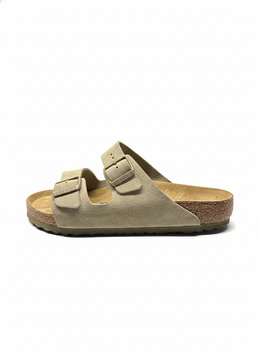 Arizona Suede Leather Unisex Regular faded khaki