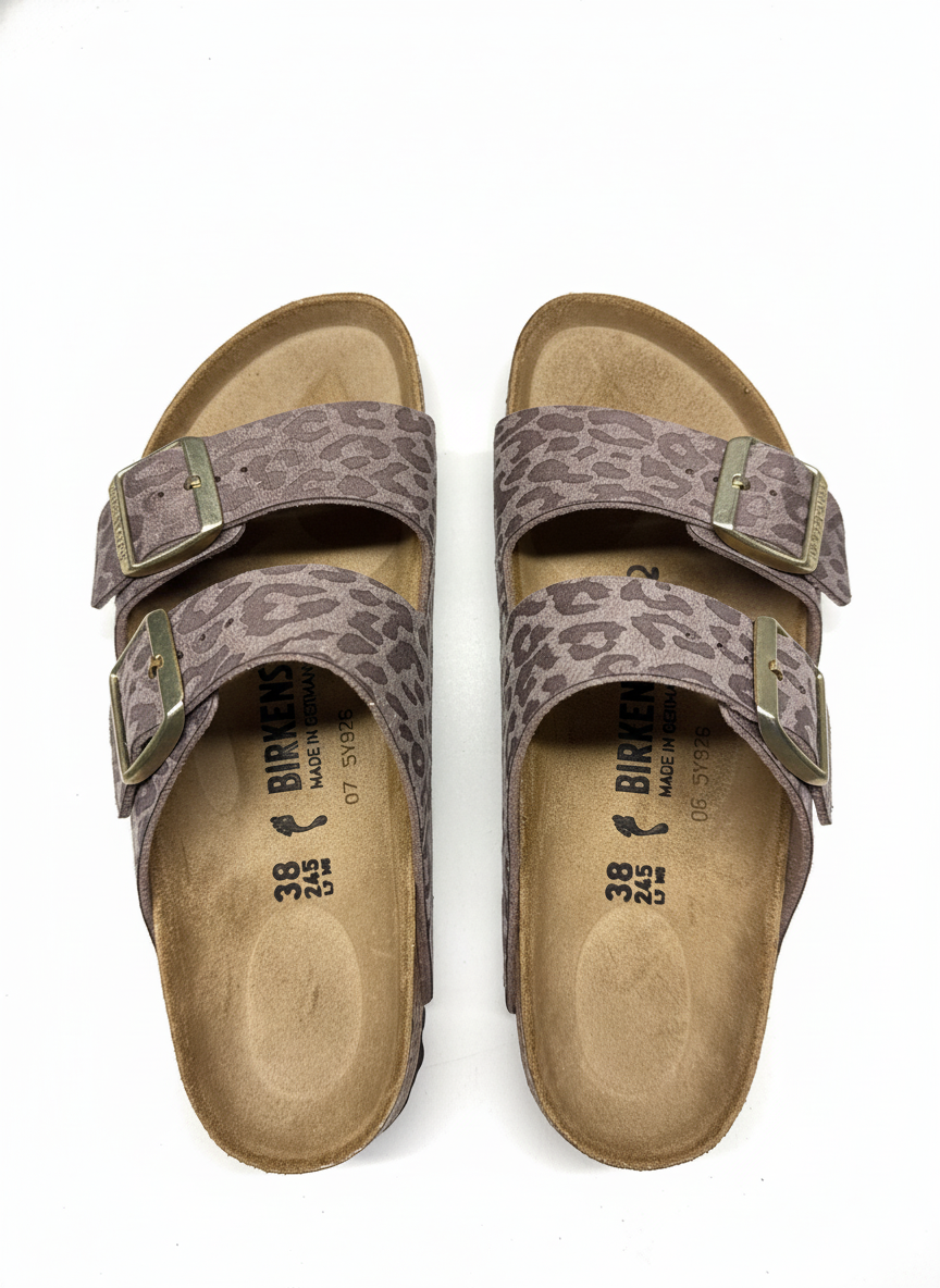 Arizona Synthetics Women Narrow syn leo grey taupe | Bildmaterial bereitgestellt von SHOES.PLEASE.